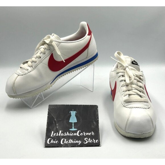 Nike Shoes - Nike Women's White Red Leather Cortez Forrest Gump Running Shoes Size 9 3117